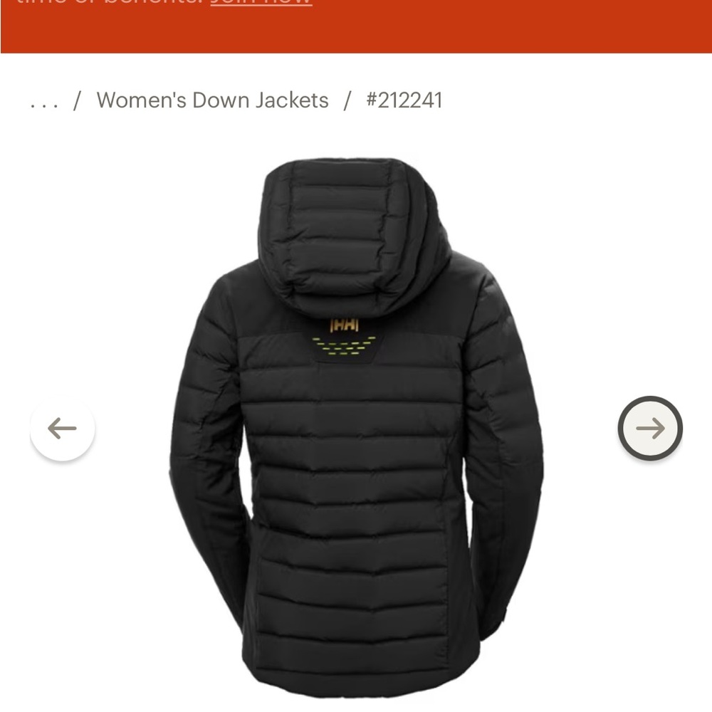 Helly Hansen Women’s Avanti jacket size Small in black - Picture 6 of 7